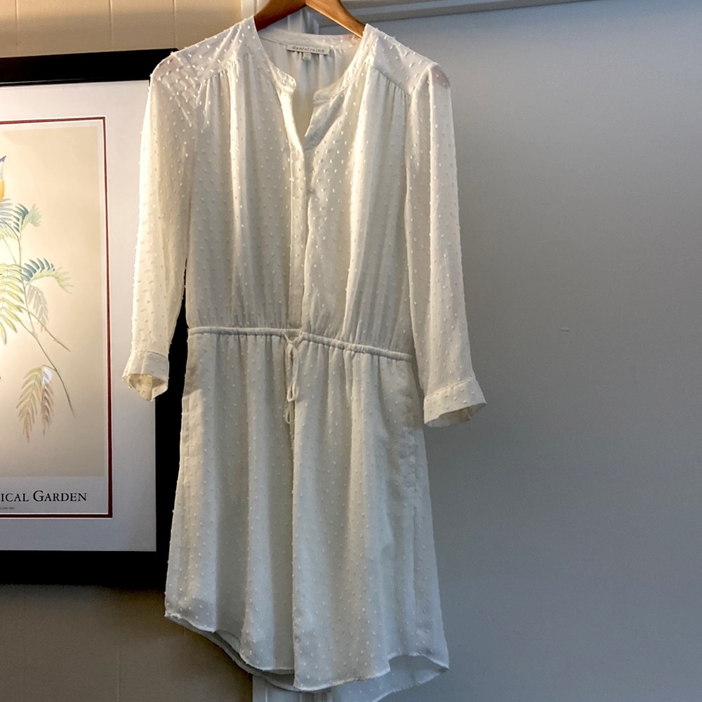 daniel rainn size S creamy white long sleeve dress